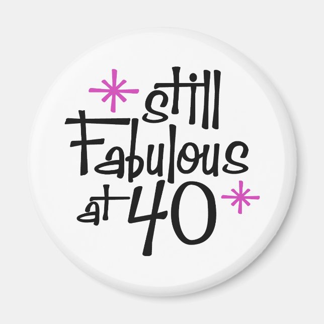 40th Birthday Magnet (Front)