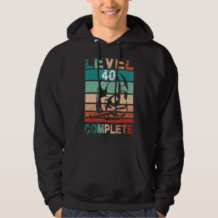 40th Birthday Man Level 40 Years Men Women 1982 Ga Hoodie