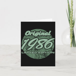 40th Birthday Man Woman 40 Years 1986 Funny Gift Card