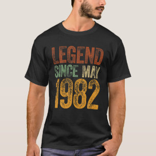40Th Birthday May Born 40 Years Legend Since 1982 T-Shirt