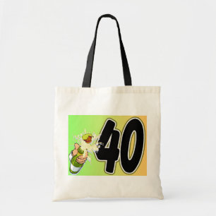 40th birthday merchandise tote bag