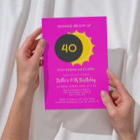 40th Birthday | Partial Solar Eclipse 2025 Party