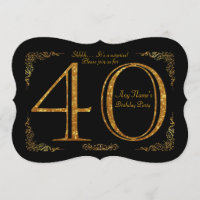 40th,Birthday party 40th,great Gatsby,black & gold