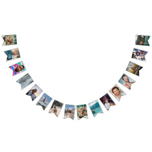 40th Birthday Party Fun 16 Photo Banner Custom 