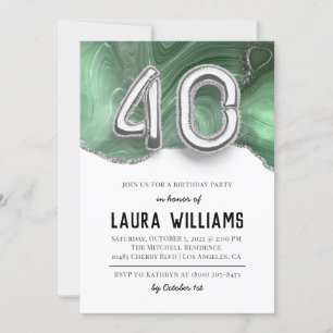 40th Birthday Party Invitation