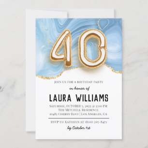 40th Birthday Party Invitation
