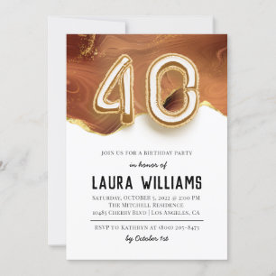40th Birthday Party Invitation