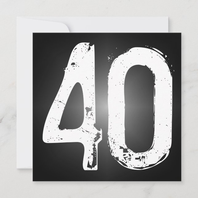 40th Birthday Party Invitation (Front)