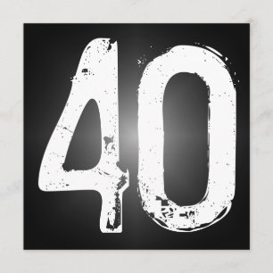 40th Birthday Party Invitation
