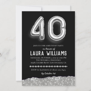 40th Birthday Party Invitation