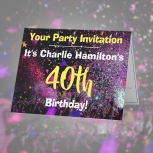 40th Birthday Party Invitation