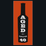 40th Birthday Party Invitation Aged to Perfection<br><div class="desc">A great birthday party toast for the 40 year old wine-loving lush in your life! This wine bottle design labelled with "Aged to Perfection" lets everyone know your oenophile has great taste, a great sense of humour and a great vintage. Give it as an over-the-hill roast gift or for their...</div>