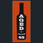 40th Birthday Party Invitation Aged to Perfection<br><div class="desc">A great birthday party toast for the 40 year old wine-loving lush in your life! This wine bottle design labelled with "Aged to Perfection" lets everyone know your oenophile has great taste, a great sense of humour and a great vintage. Give it as an over-the-hill roast gift or for their...</div>