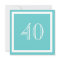 40th Birthday Party Invitation - Aqua