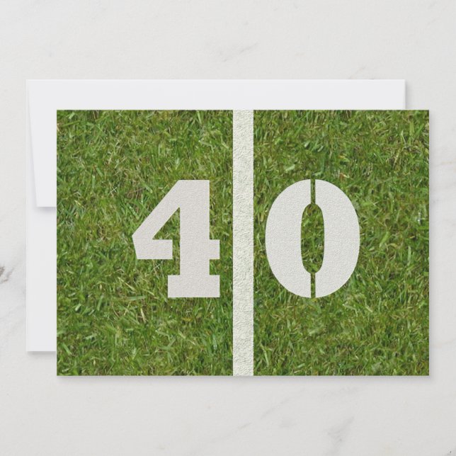 40th Birthday Party! Invitation Customisable (Front)