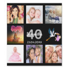 40th birthday party photo collage black