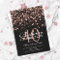 40th Birthday Party Rose Gold Midnight Glam