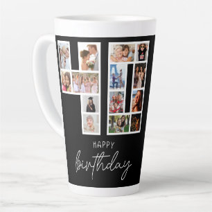 40th Birthday Photo Collage Latte Mug