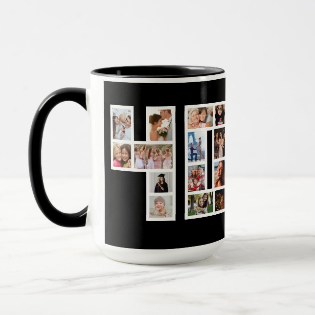 40th Birthday Photo Collage Mug (Left)
