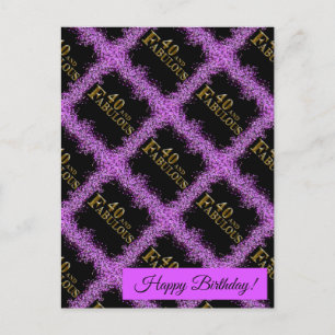 40th Birthday Postcard