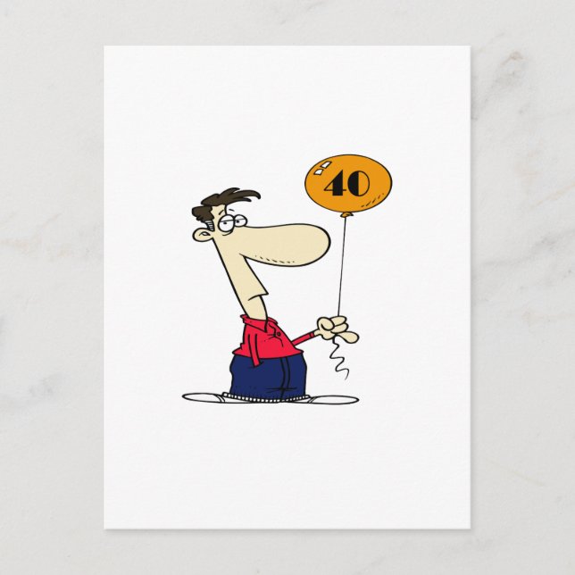 40th Birthday Postcard (Front)