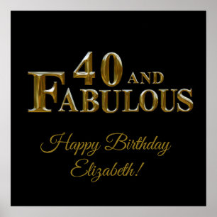 40th Birthday  Poster