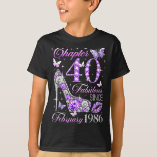 40th Birthday Queen Chapter 40 Fabulous Since 1986 T-Shirt