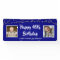 40th Birthday String Lights Name Royal Blue
