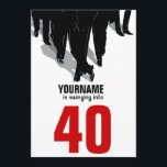 40th Birthday Swingers Rat Pack Party Invitation<br><div class="desc">For all those swanky,  fun-loving,  cocktail tipping,  sharp-dressed,  jazz-talking,  smooth singing gambling birthday guys turning 40.  

 Personalise it by adding the honoree's name and invite your whole Rat Pack for Cocktails. Just click the customise button!  

  



 

 


 
  


 
  


  


 
  


 
  


  
\</div>