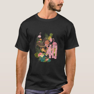 40th Birthday Tiki Party Pool Summer Hula Hawaiian T-Shirt