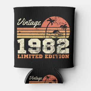 40th Birthday Vintage 1982 Limited Edition Retro Can Cooler