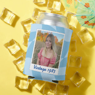 40th Birthday Vintage 1983 Striped Can Cooler