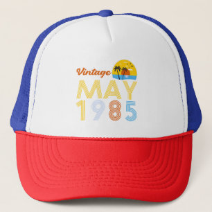 40th Birthday Vintage May 1985 40 Years Old Gifts Trucker Hat