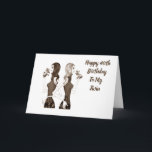 **40th** BIRTHDAY WISHES TO MY **TWIN SISTER** Card<br><div class="desc">If you have it easy being the twin with your sister... ..let her know today by sending her this Fun Birthday Card for HER ***40th BIRTHDAY*** or change the age IF YOU NEED TO FOR SURE!!!!!!</div>