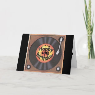 ***40th BIRTHDAY WISHES*** WITH MEMORIES OF PAST Card