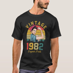 40th Birthday Women Vintage 1982 40 Year Old T-Shirt