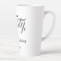 40th forty letterbirthday add name date year gray