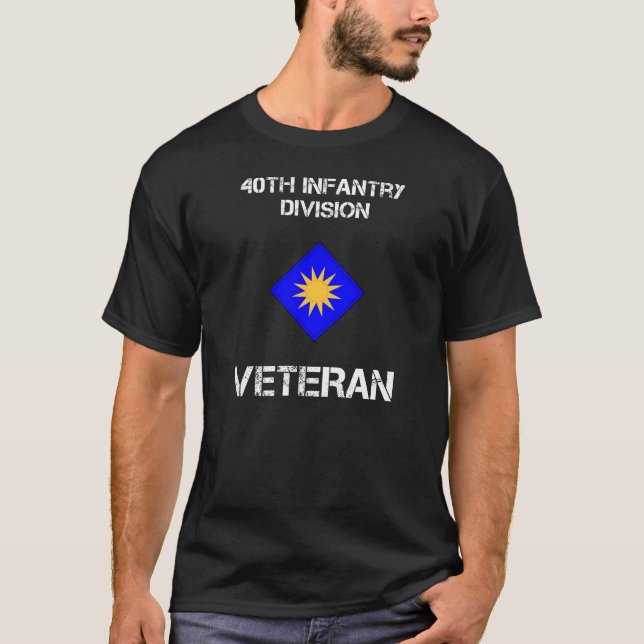 40th Infantry Division Veteran T-Shirt (Front)