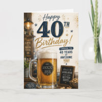 40th Man Beer Birthday