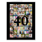 40th or Any Age Photo Collage Giant Birthday