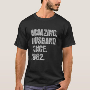 40Th Wedding Anniversary For Him Amazing Husband S T-Shirt
