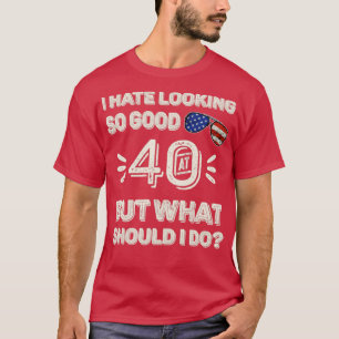 40th Wedding Anniversary For Him Her 40 Birthday F T-Shirt