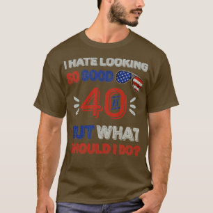 40th Wedding Anniversary For Him Her 40 Birthday F T-Shirt