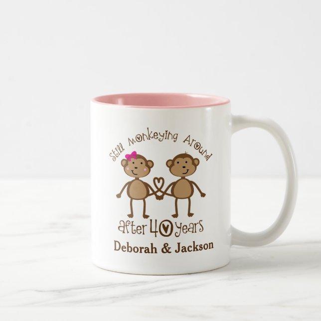 40th Wedding Anniversary Funny Gift Mug (Right)