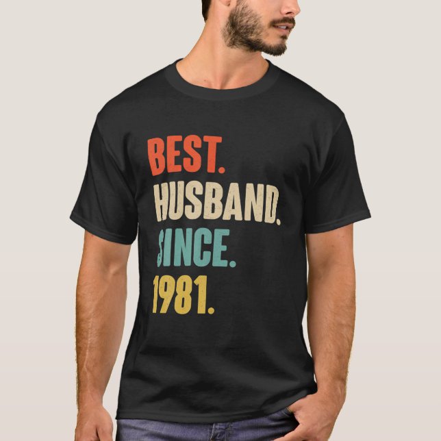 40Th Wedding Anniversary Gift Him - Best Husband S T-Shirt (Front)