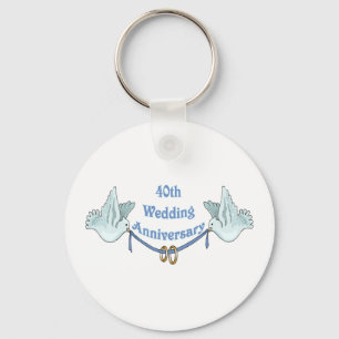 40th wedding anniversary gifts t key ring