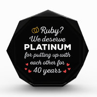 40th Wedding Anniversary I - Ruby Funny Couple