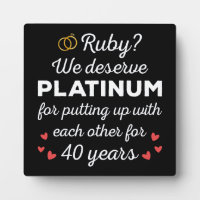 40th Wedding Anniversary I - Ruby Funny Couple