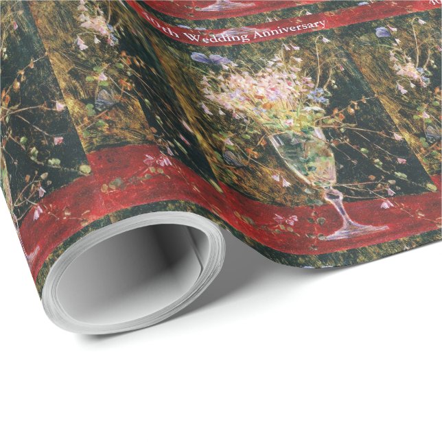 40th Wedding Anniversary Wrapping Paper (Roll Corner)