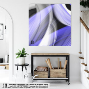 40x40" Lavender Moon Trend Abstract Art Violet Canvas Print